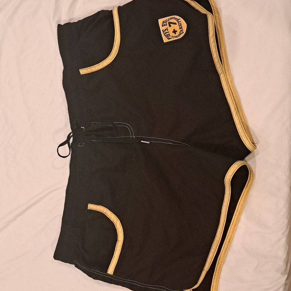 Andrew Christian, Size Large, Black w/Yellow Workout Shorts